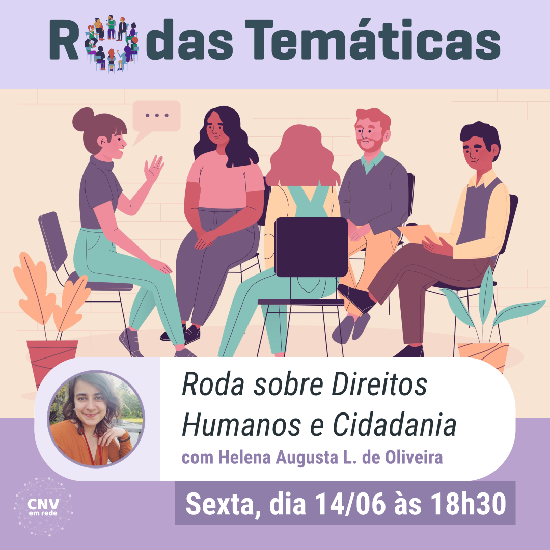 Convite roda Direitos Humanos e Cidadania — Helena Augusta